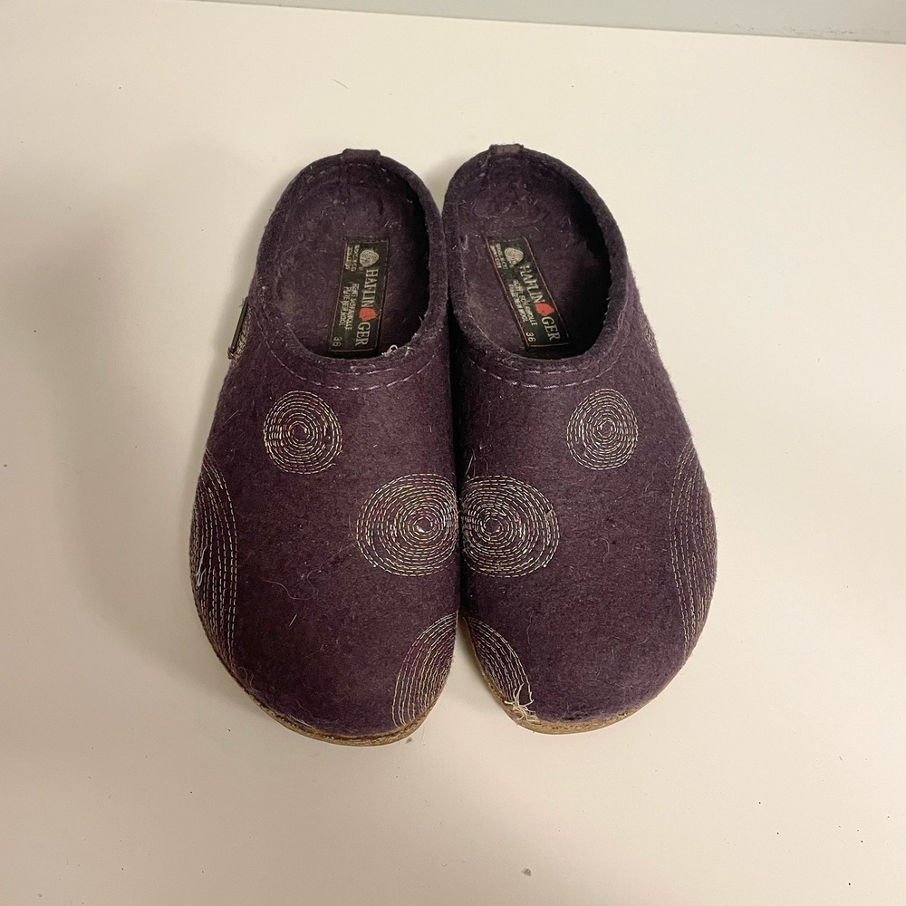 Haflinger Spirit Wool Clog Slippers EUR 36 Womens Size 5 Lavender Purple - Picture 2 of 9